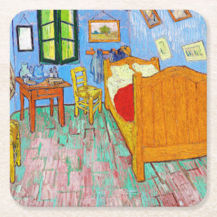 Dessous De Verre Carré La Chambre à coucher, Van Gogh