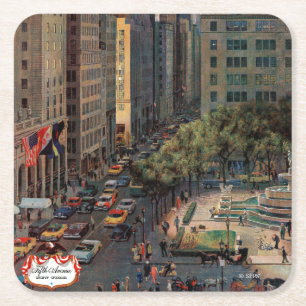 Dessous De Verre Carré La Cinquième Avenue par John hésitent