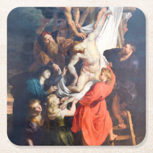 Dessous De Verre Carré La descente de la Croix, Rubens
