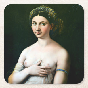 Dessous De Verre Carré La Fornarina, Raphael, 1518-1519
