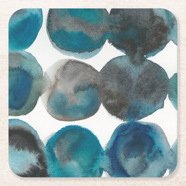 Dessous De Verre Carré La Mer - Cercles (Devant)