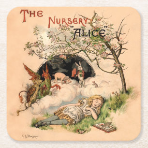 Dessous De Verre Carré La Nursery Alice 1890 Couverture Ancien Monde Merv