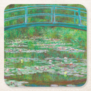 Dessous De Verre Carré La passerelle japonaise par Claude Monet