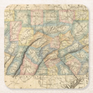 Dessous De Verre Carré La Pennsylvanie 8