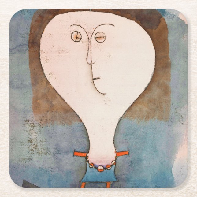 Dessous De Verre Carré La peur d'une fille, Klee (Devant)