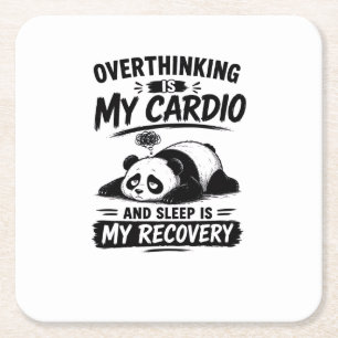 Dessous De Verre Carré La rumination est mon cardio