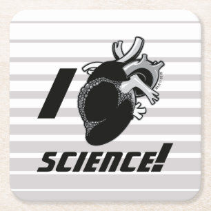 Dessous De Verre Carré La Science I (de coeur anatomique)