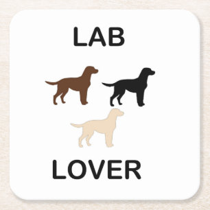 Dessous De Verre Carré Lab Lover toutes les couleurs silhouettes