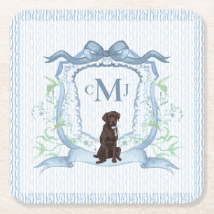 Dessous De Verre Carré Laboratoire Chocolat Monogramme Grandmillentenaire