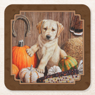 Dessous De Verre Carré Labrador Retriever