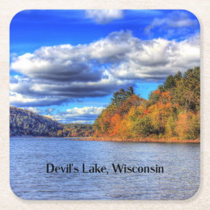 Dessous De Verre Carré Lac du Diable, Wisconsin