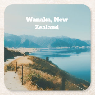Dessous De Verre Carré Lac Wanaka, Île du Sud, Nouvelle-Zélande