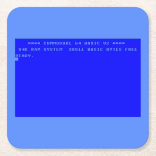 Dessous De Verre Carré L'Accessoire Parfait Commodore 64 Lovers
