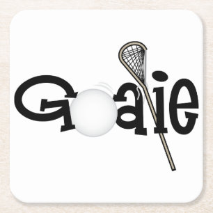 Dessous De Verre Carré Lacrosse Goalie