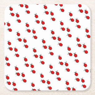 Dessous De Verre Carré LadyBug Office Accueil Personnaliser Destiny Desti