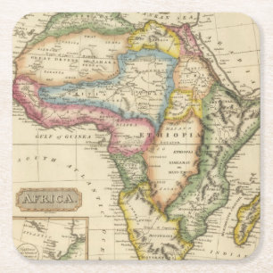Dessous De Verre Carré L'Afrique 36
