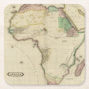 Dessous De Verre Carré L'Afrique composée