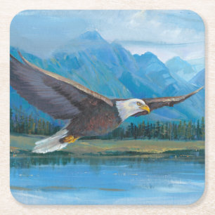 Dessous De Verre Carré L'Aigle de Bald