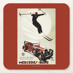 Dessous De Verre Carré L'Allemagne - sauter de skieur