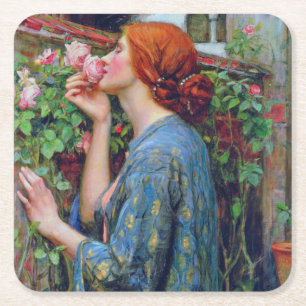 Dessous De Verre Carré L'âme du Rose, John William Waterhouse