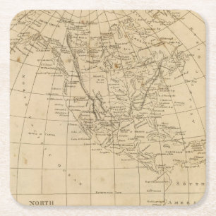 Dessous De Verre Carré L'Amérique du Nord 15