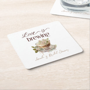 Dessous De Verre Carré L'amour bohème se prépare : Brunch de baby shower