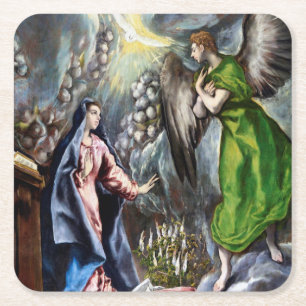 Dessous De Verre Carré L'Annonciation, El Greco