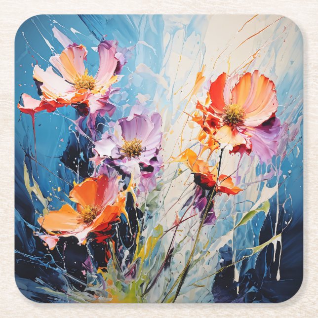 Dessous De Verre Carré L'art floral (Devant)