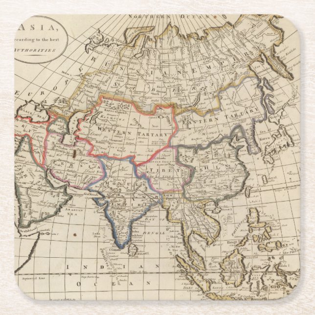 Dessous De Verre Carré L'Asie 26 (Devant)