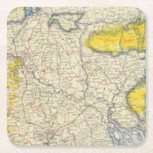 Dessous De Verre Carré L'Asie du sud, Inde, Bangladesh