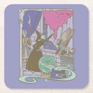 Dessous De Verre Carré L'Assistant D'Oz™   Storybook Wicked Witch™