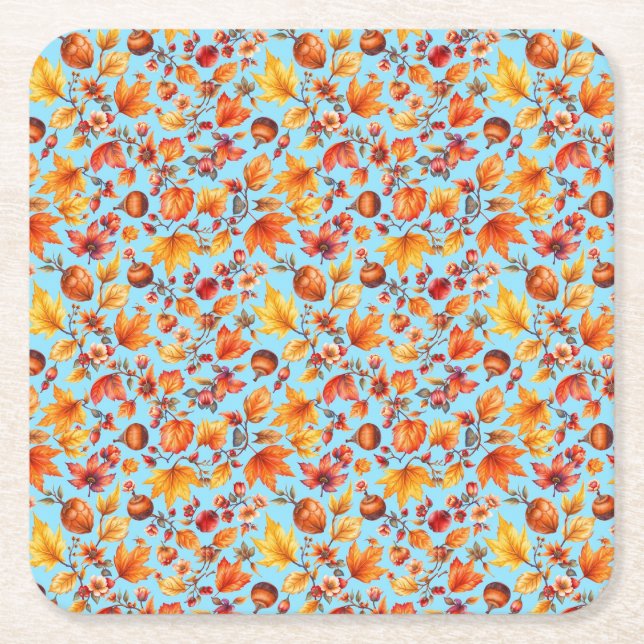 Dessous De Verre Carré L'automne est dans l'air (Devant)