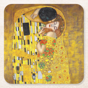 Dessous De Verre Carré  le baiser - Gustav Klimt  