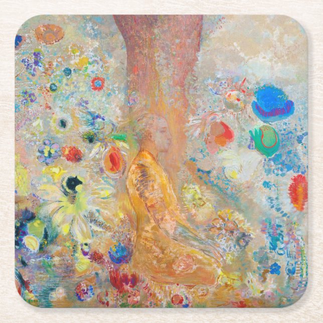 Dessous De Verre Carré Le Bouddha, Redon (Devant)