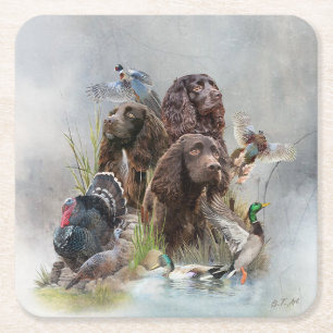 Dessous De Verre Carré Le Boykin Spaniel