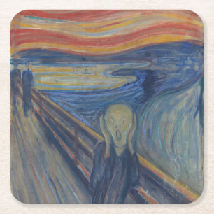 Dessous De Verre Carré Le cri, Edvard Munch