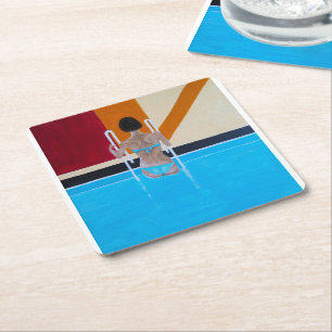 Dessous De Verre Carré Le Grand Resort Peinture par Alfred Fox