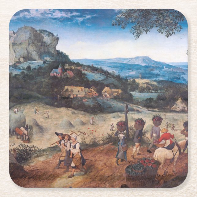 Dessous De Verre Carré Le Haymaking, Pieter Bruegel (Devant)