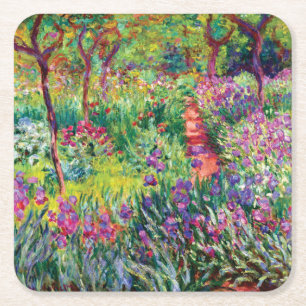 Dessous De Verre Carré Le jardin d'Iris par Claude Monet