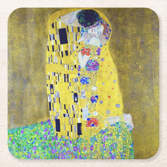 Dessous De Verre Carré Le Kiss, Gustav Klimt (Devant)