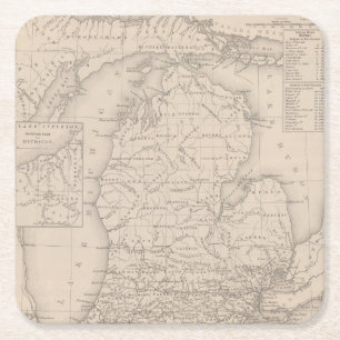 Dessous De Verre Carré Le Michigan 9