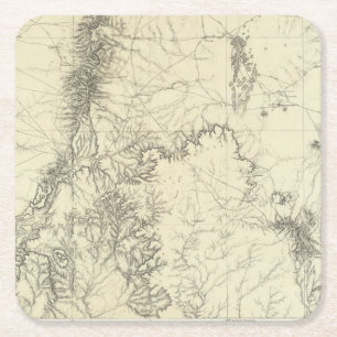 Dessous De Verre Carré Le Nouveau Mexique central 2 2