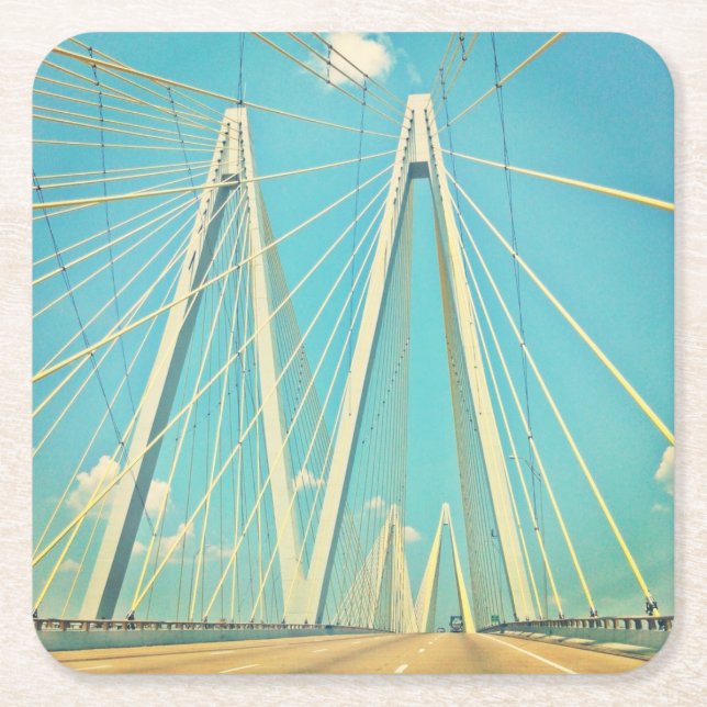 Dessous De Verre Carré Le pont de Fred Hartman (Devant)