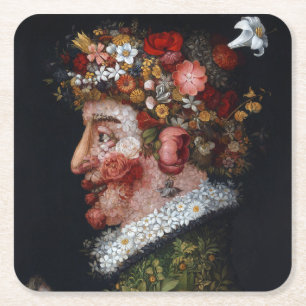 Dessous De Verre Carré Le Printemps, Arcimboldo