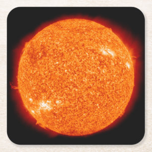 Dessous De Verre Carré Le soleil bouillant