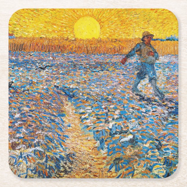 Dessous De Verre Carré Le Sower, Van Gogh (Devant)
