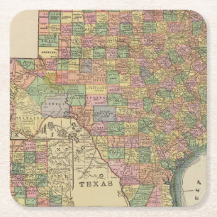 Dessous De Verre Carré Le Texas 13