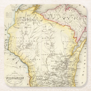 Dessous De Verre Carré Le Wisconsin 6