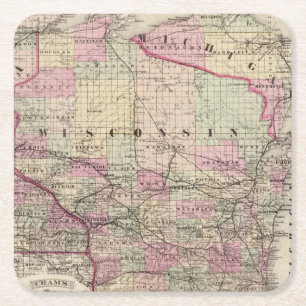 Dessous De Verre Carré Le Wisconsin 9
