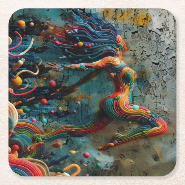 Dessous De Verre Carré Leap (Devant)